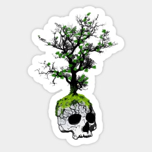 Tree Skull Spring Sticker